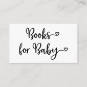 Baby shower boekaanvraag informatiekaartje (Achterkant)