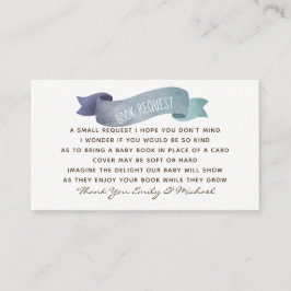 Baby shower Boekaanvraag Invoegen uitnodigen - Ged Informatiekaartje