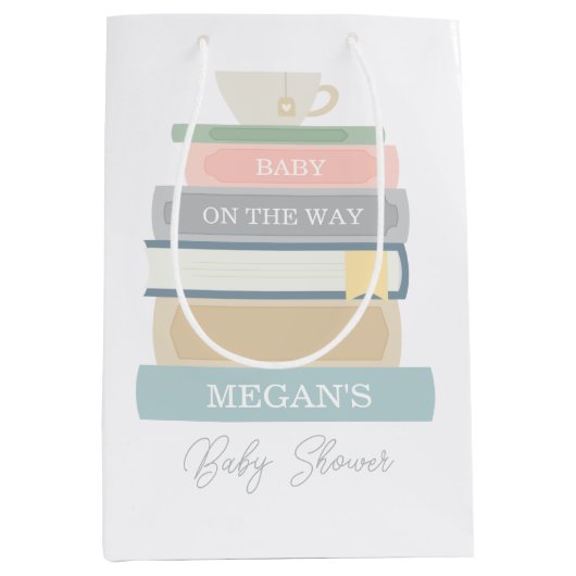 Baby shower boeken medium cadeauzakje (Voorkant)