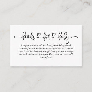 Baby shower Boeken voor Baby Blue Cloud Herten Informatiekaartje