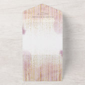 Baby shower & Boeken voor Baby Het is een Meisje All In One Uitnodiging (Buitenkant)