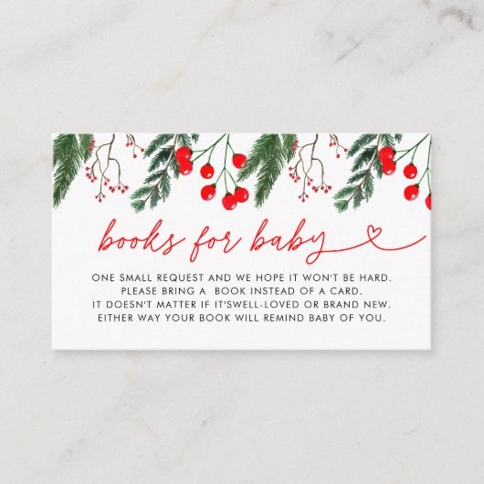 Baby shower boeken voor Baby Informatiekaartje (Voorkant)