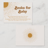 Baby shower boeken voor Baby Kaart hier komt de zo (Voorkant / Achterkant)