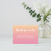 Baby shower Boeken voor baby meisje kaarten (Staand voorkant)