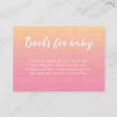 Baby shower Boeken voor baby meisje kaarten (Voorkant)