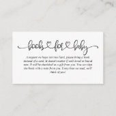 Baby shower Boeken voor Baby Pink Cloud Deer Informatiekaartje (Voorkant)