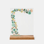 Baby shower Boeken voor Baby Spring Floral Easter Acryl Bord (Voorkant)