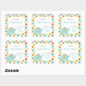 Baby shower Boekplaten / bibliotheek stickers (Vel)
