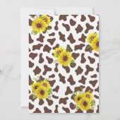 Baby shower Boerderij van  van het Heilige Koe Kaart (Achterkant)