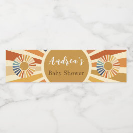 baby shower Bohemen Baby shower Waterfles Etiket