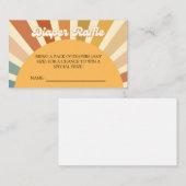 baby shower Bohemian Shower Boho Diaper Raffle 70  Informatiekaartje (Voorkant / Achterkant)