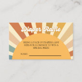baby shower Bohemian Shower Boho Diaper Raffle 70  Informatiekaartje (Voorkant)