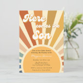 baby shower Bohemian Shower Boho Sunshine Kaart (Staand voorkant)