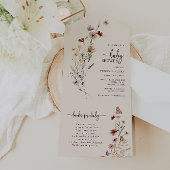 Baby shower Boho Alle In Een Uitnodiging