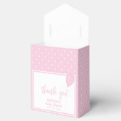 Baby shower BOHO Baby Girl Pastel Roze Bedankdoosjes (Geopend)