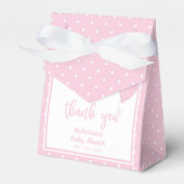 Baby shower BOHO Baby Girl Pastel Roze Bedankdoosjes (Voorkant Zijde)