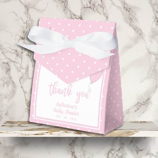 Baby shower BOHO Baby Girl Pastel Roze Bedankdoosjes