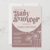 Baby shower, Boho Baby shower Uitnodiging (Voorkant)