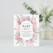 Baby shower Boho Dusty Pink Paars (Staand voorkant)