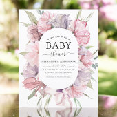 Baby shower Boho Dusty Pink Paars