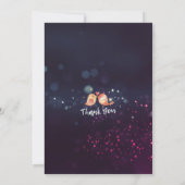 Baby shower Boho Floral Feather Paars Bokeh Light Kaart (Achterkant)