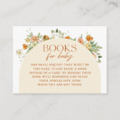 Baby shower Boho Flowers  Request Informatiekaartje (Voorkant)