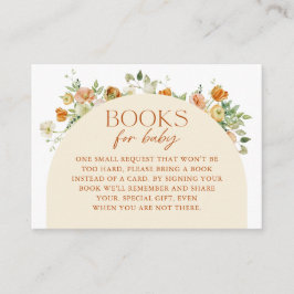 Baby shower Boho Flowers  Request Informatiekaartje