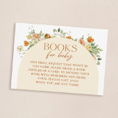 Baby shower Boho Flowers  Request Informatiekaartje