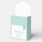 Baby shower BOHO Geslachtsneutrale Mint Groen Bedankdoosjes (Geopend)