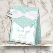 Baby shower BOHO Geslachtsneutrale Mint Groen Bedankdoosjes