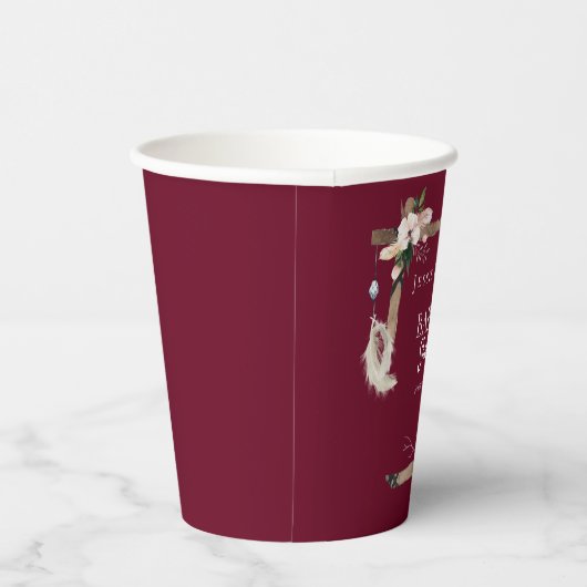 Baby shower Boho in het zuidwesten Papieren Bekers (Rechts)