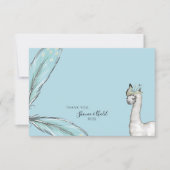 Baby shower Boho Llama Confetti Bedankt Opmerking (Voorkant)