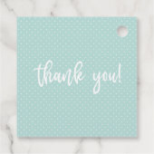 Baby shower BOHO Mint Groen Genderneutraal Bedankjes Labels (Achterkant)