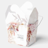 Baby shower Boho Pampas Grass Dried Flowers Bedankdoosjes (Geopend)
