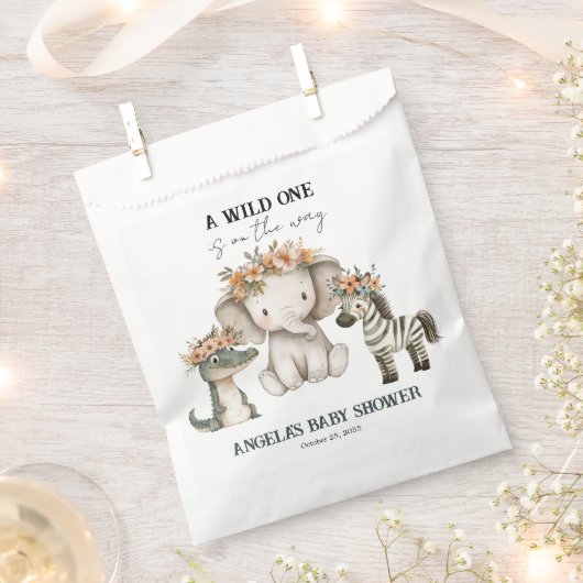 Baby shower Boho Safari Bedankzakje (Geknipt)