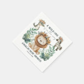 Baby shower Boho Safari Lion Servet (Hoek)