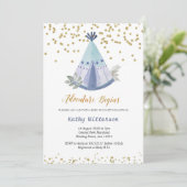 Baby shower Boho Teepee Invitation Kaart (Staand voorkant)