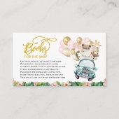 Baby shower Book Enclosure Card | Safari Informatiekaartje (Voorkant)