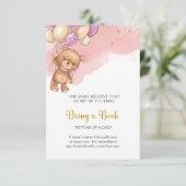 Baby shower Book for Baby Enclosure Kaart (Staand voorkant)