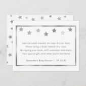 baby shower Book Request-kaart, neutraal geslacht Uitnodiging Briefkaart (Voorkant / Achterkant)