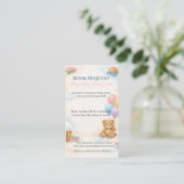 Baby Shower Book Request | Library Card Keepsake Informatiekaartje (Staand voorkant)