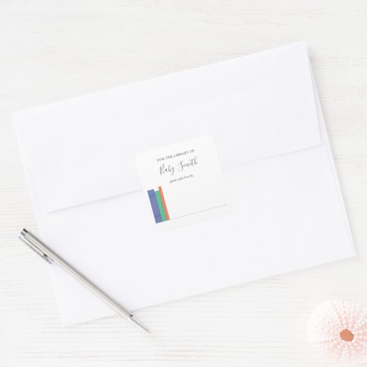 Baby shower Bookplate Sticker (Envelop)