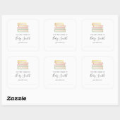 Baby shower Bookplate Sticker (Vel)
