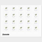 Baby shower Bookplate Zonnebloem Sticker (Vel)
