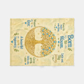 Baby shower boom van het leven fleece deken (Voorkant (Horizontaal))