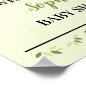 Baby shower Bord Baby van het Beer Panda Poster (Hoek)