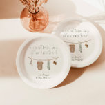 Baby shower Bord, Boho Boy Baby shower Decor Papieren Bordje<br><div class="desc">Deze boho sage groene papieren Borden zijn voorzien van waterverf babykleding met eucalyptus voor je baby shower. Bewerk eenvoudig de meeste woorden zodat deze overeenkomen met uw evenement! Tekst- en achtergrondkleuren zijn volledig bewerkbaar —> klik op de knop "Bewerken met ontwerpgereedschap" om te bewerken!</div>