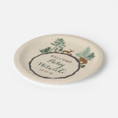 Baby shower Bord boompapier (Gekanteld)