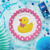 Baby shower Bord gele duck Pink Pink (Feest)