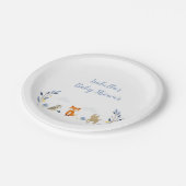 Baby shower Borden Papieren Bordje (Gekanteld)